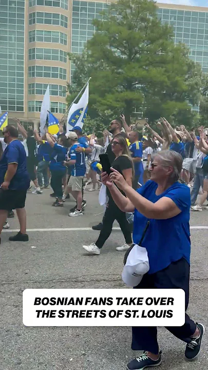 From Sarajevo to St. Louis, Bosnia & Herzegovina fans know how to bring the energy - YouTube 4